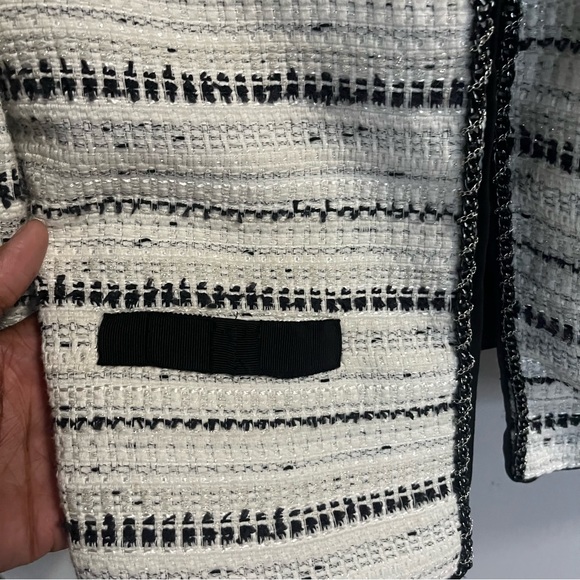 White House Black Market Embellished Tweed Jacket - Picture 8 of 14